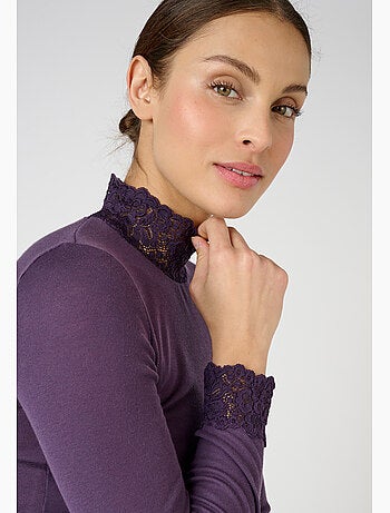 T-shirt manches longues fine côte Thermolactyl thermique - Damart