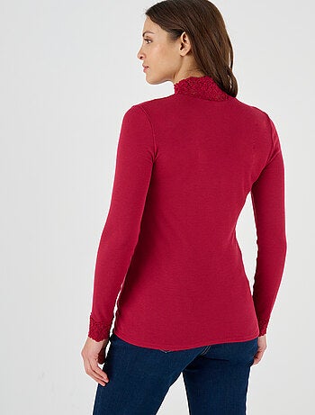 T-shirt manches longues fine côte Thermolactyl thermique - Damart