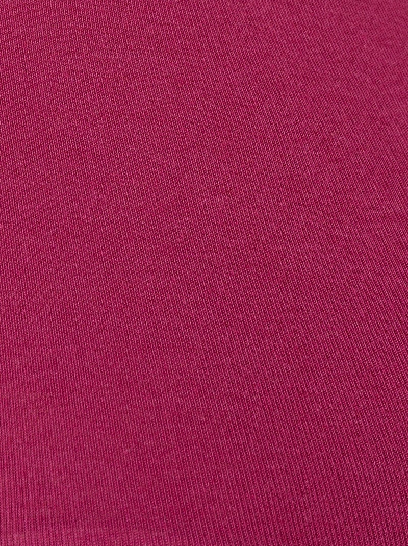 T-shirt manches longues fine côte Thermolactyl thermique - Damart Rouge pourpre - Kiabi