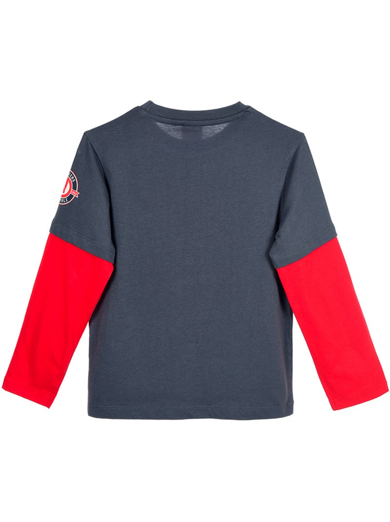 T-shirt manches longues   garçon Avengers - Licence officielle Gris - Kiabi