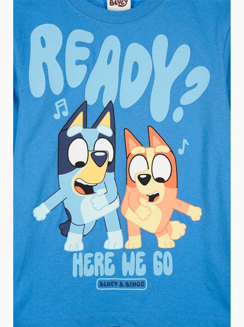 T-shirt manches longues   garçon bluey - licence officielle - Kiabi