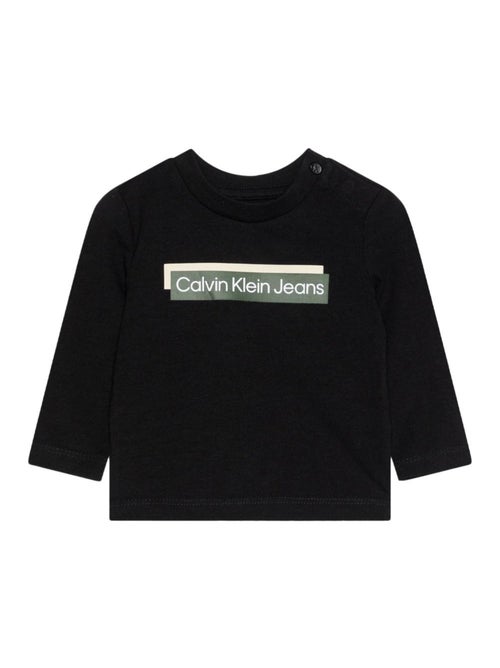 T-shirt Manches Longues Garçon Calvin Klein Jeans - Kiabi
