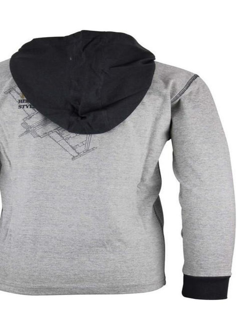 T-shirt manches longues garçon ECIBORG - HARRY KAYN Gris - Kiabi