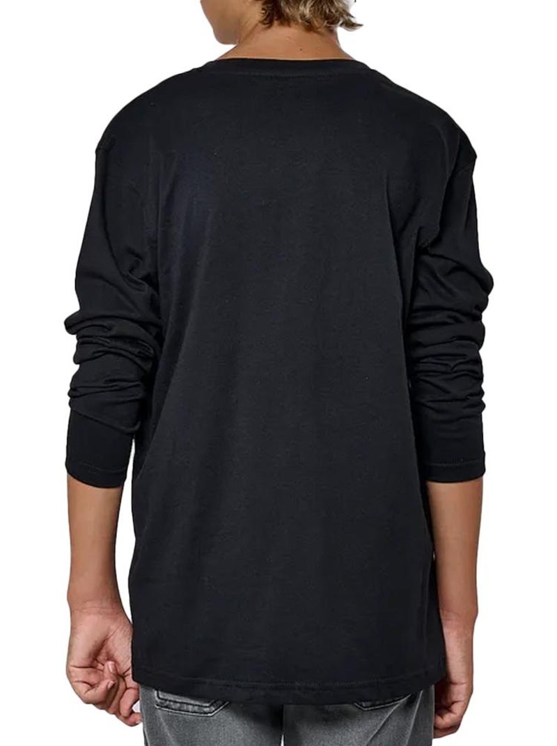 T-shirt Manches Longues Garçon Kaporal Noir - Kiabi