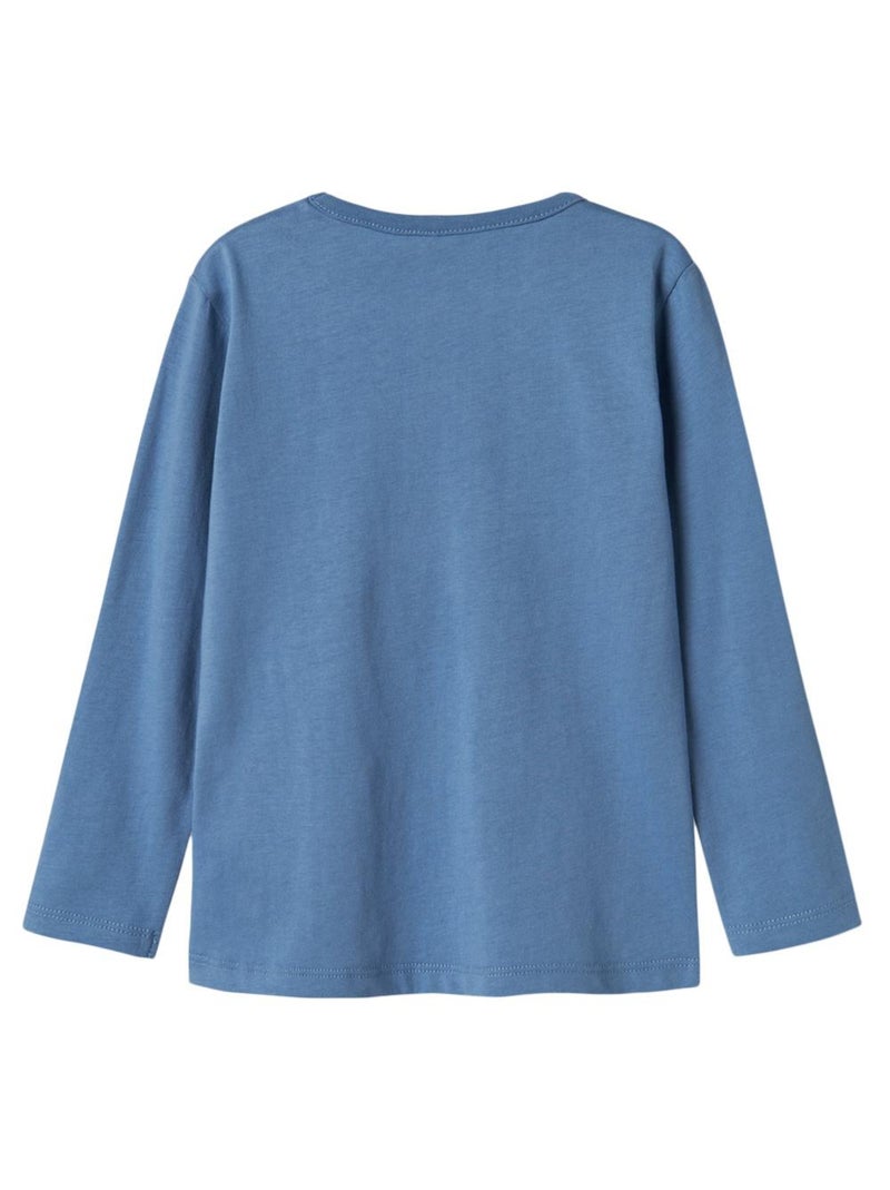 T-Shirt Manches Longues Garçon Name it Bleu - Kiabi