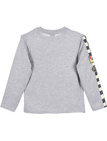 T-shirt manches longues garçon sonic - licence officielle