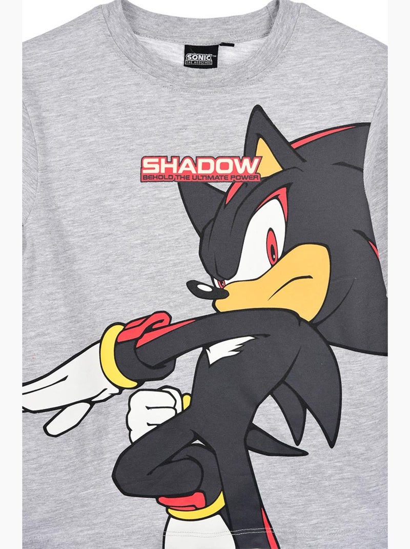 T-shirt manches longues   garçon sonic - licence officielle Gris - Kiabi