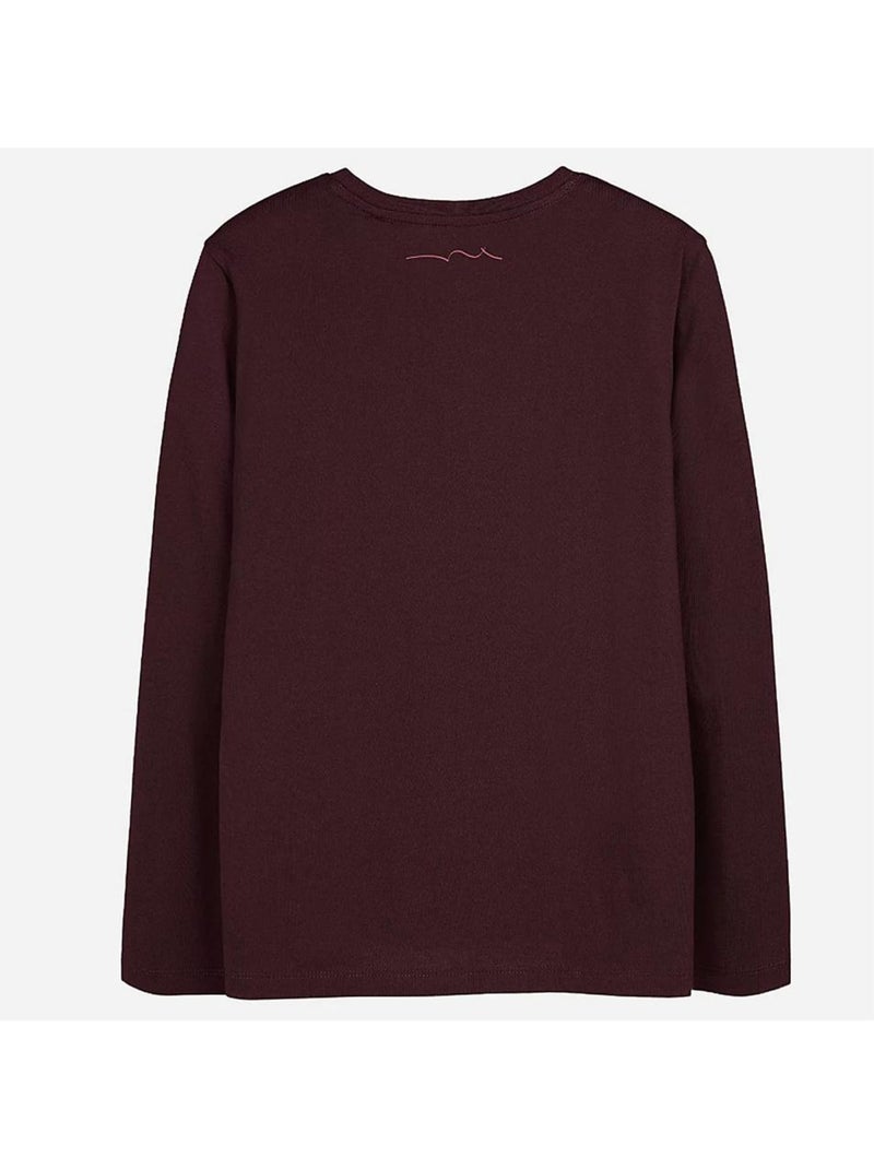 T-shirt manches longues garçon teddy smith Bordeaux - Kiabi