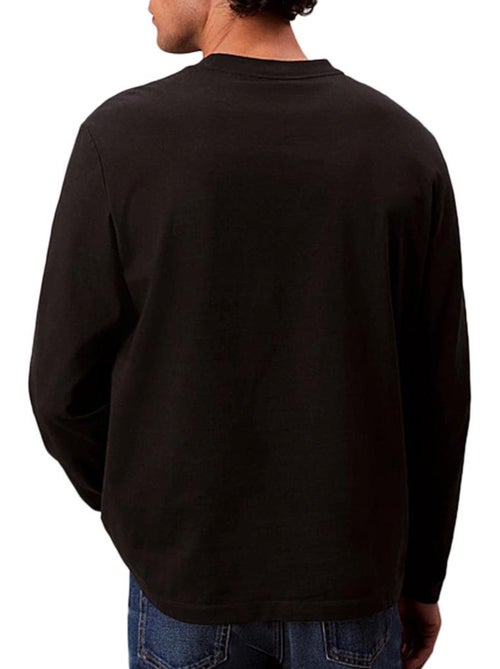 T-Shirt Manches Longues Homme Calvin Klein Jeans - Kiabi