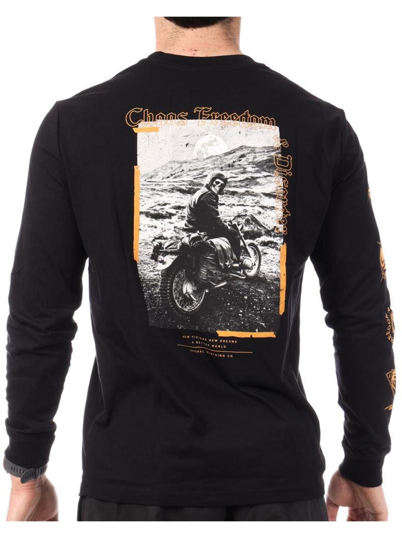 T-Shirt Manches Longues Homme Kaporal Noir - Kiabi