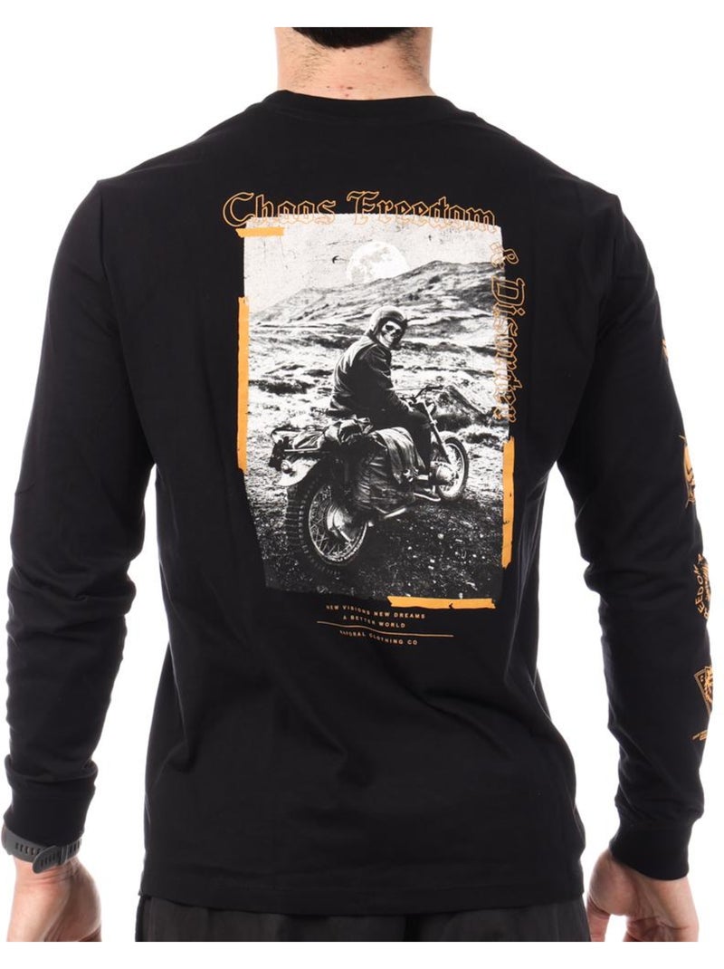 T-shirt manches longues homme kaporal Noir - Kiabi