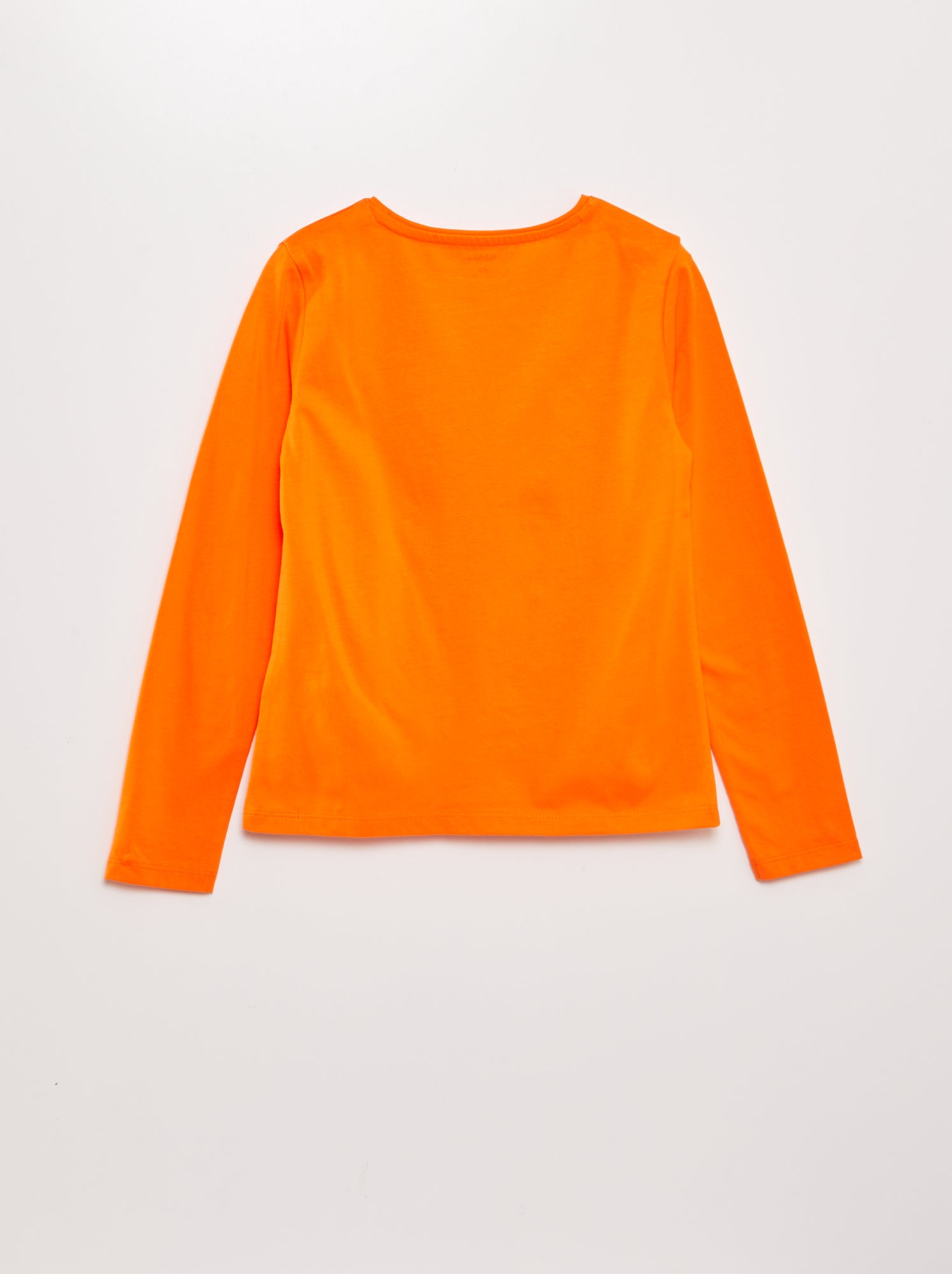 T shirt fille top tee shirt orange Kiabi