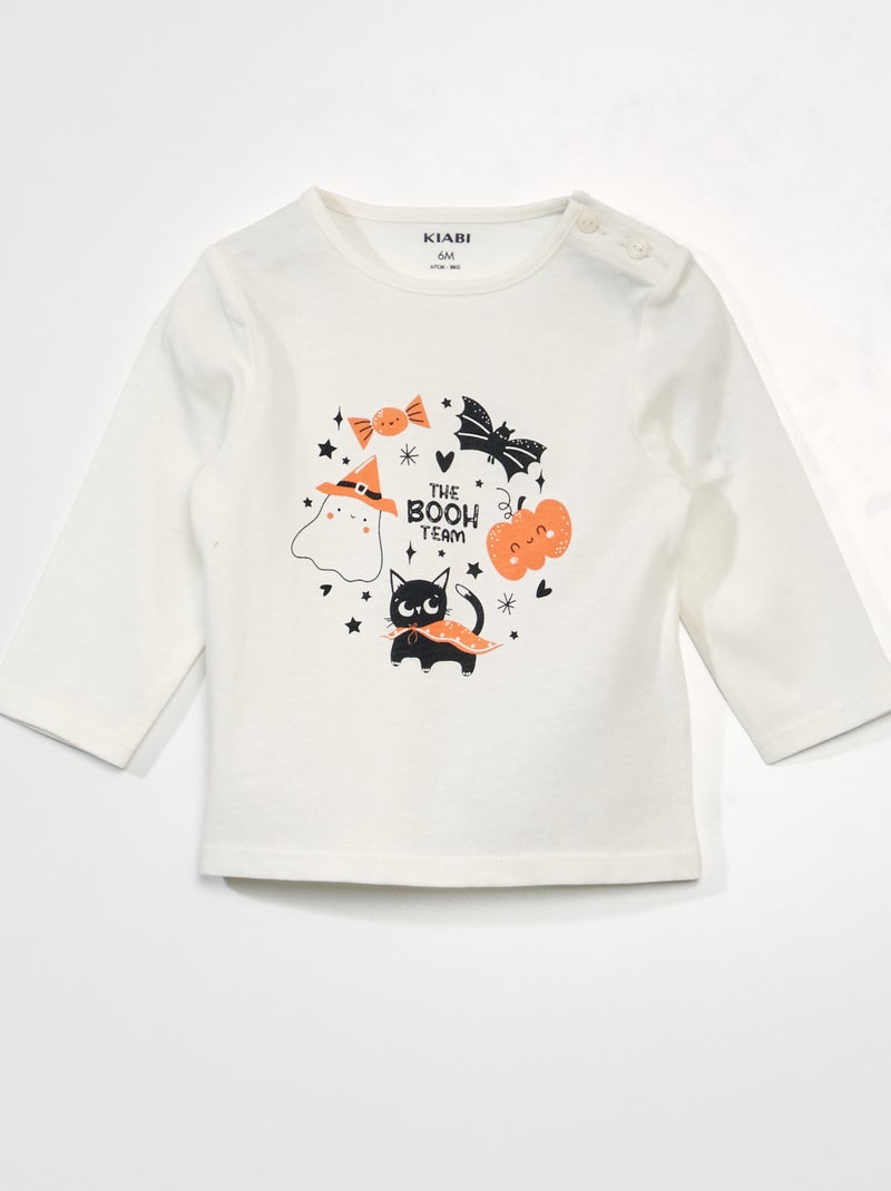 T-shirt manches longues imprimé - Halloween SNOW HALO - Kiabi