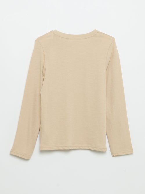 T-shirt manches longues imprimé - Kiabi T-shirt manches longues imprimé - Kiabi
