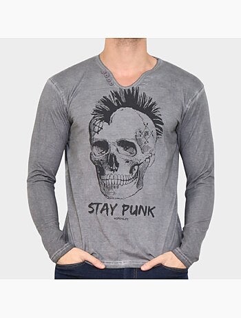 T-shirt manches longues imprimé
