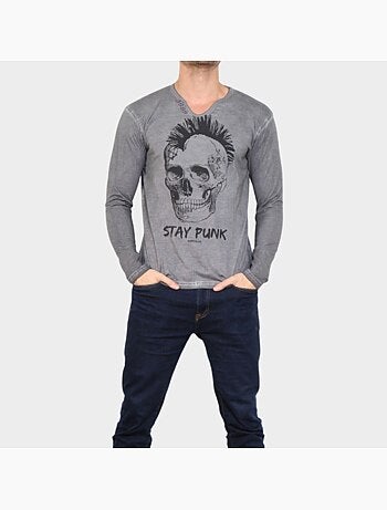 T-shirt manches longues imprimé