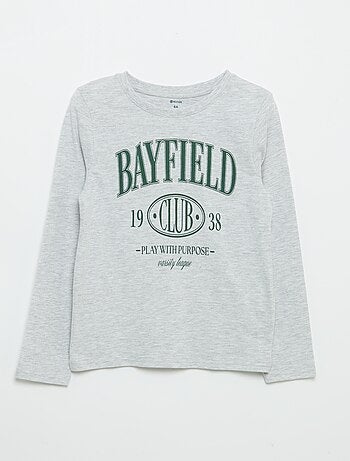 T-shirt manches longues imprimé