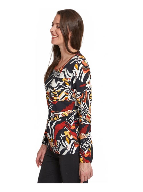 T-shirt manches longues imprimé - Kiabi