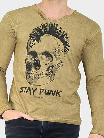 T-shirt manches longues imprimé