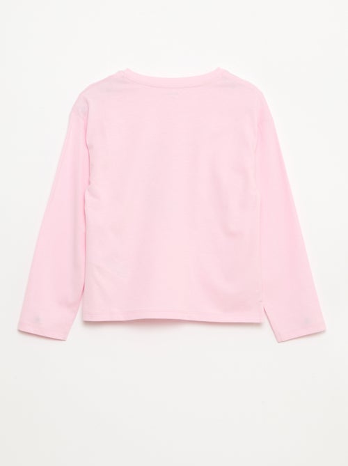 T-shirt manches longues imprimé - Kiabi