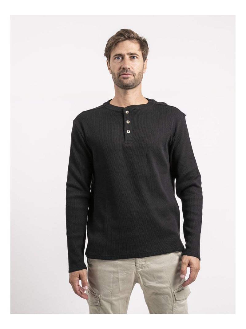 T-shirt manches longues JONEN Noir - Kiabi