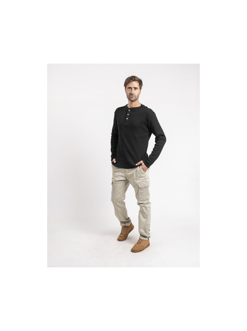 T-shirt manches longues JONEN Noir - Kiabi
