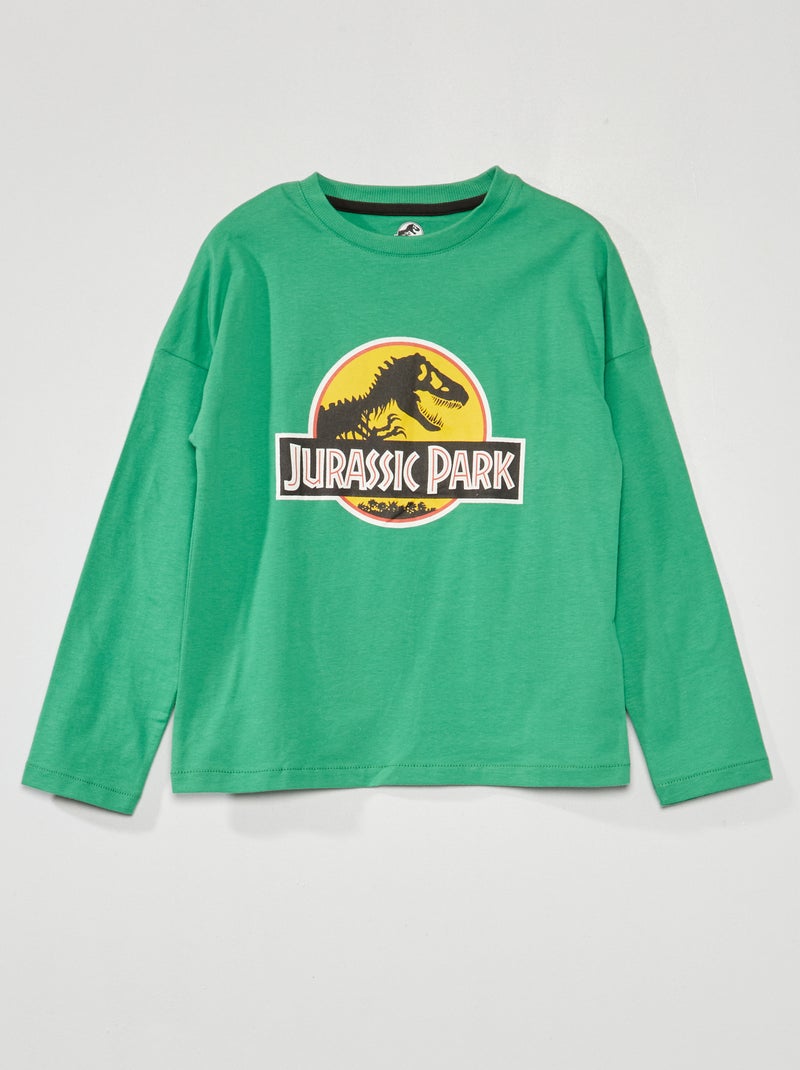 T-shirt manches longues 'Jurassic Park' Vert - Kiabi