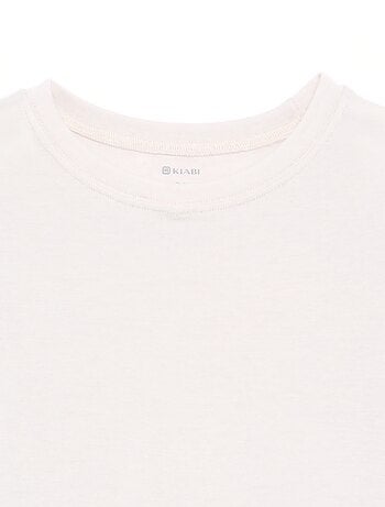 T-shirt manches longues laine mélangée