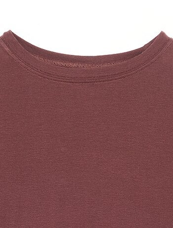 T-shirt manches longues laine mélangée