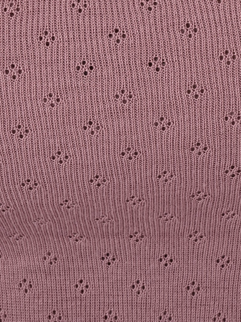 T-shirt manches longues maille ajourée Thermolactyl thermique - Damart Rose - Kiabi