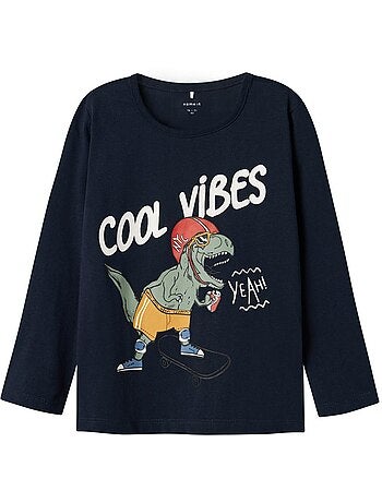 T-Shirt Manches Longues Marine Garçon Name it Plasse