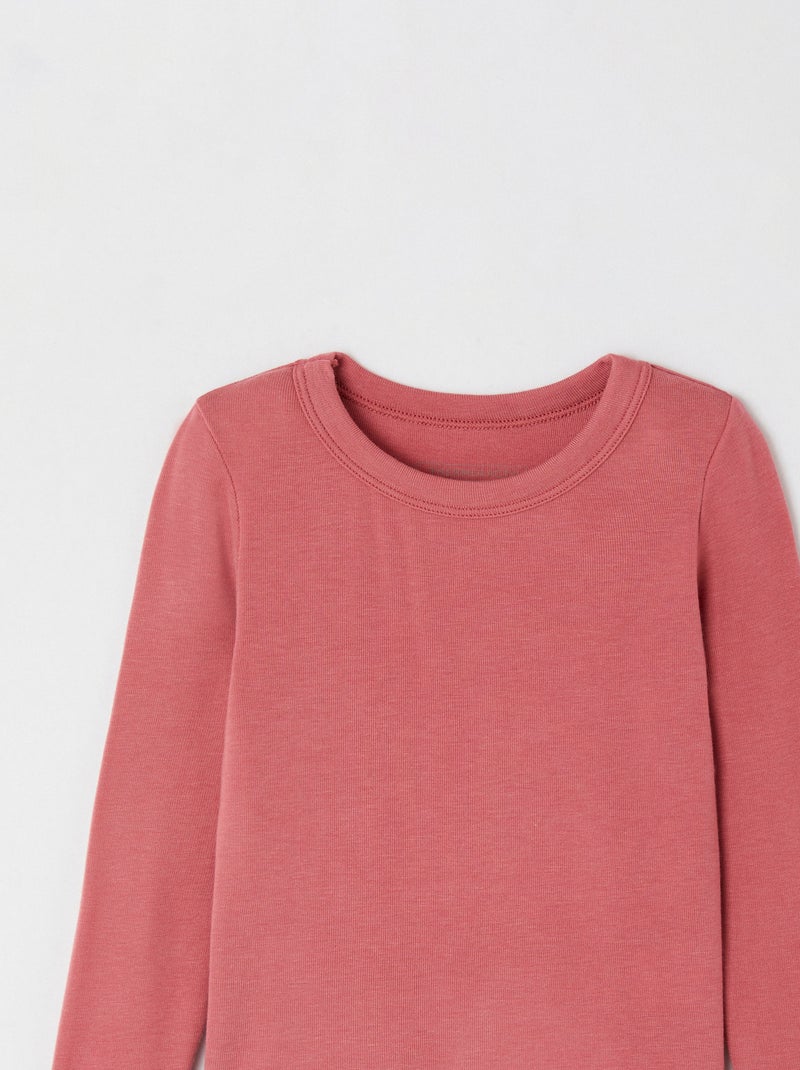 T-shirt manches longues mixte Thermolactyl Sensitive - Damart Rose - Kiabi
