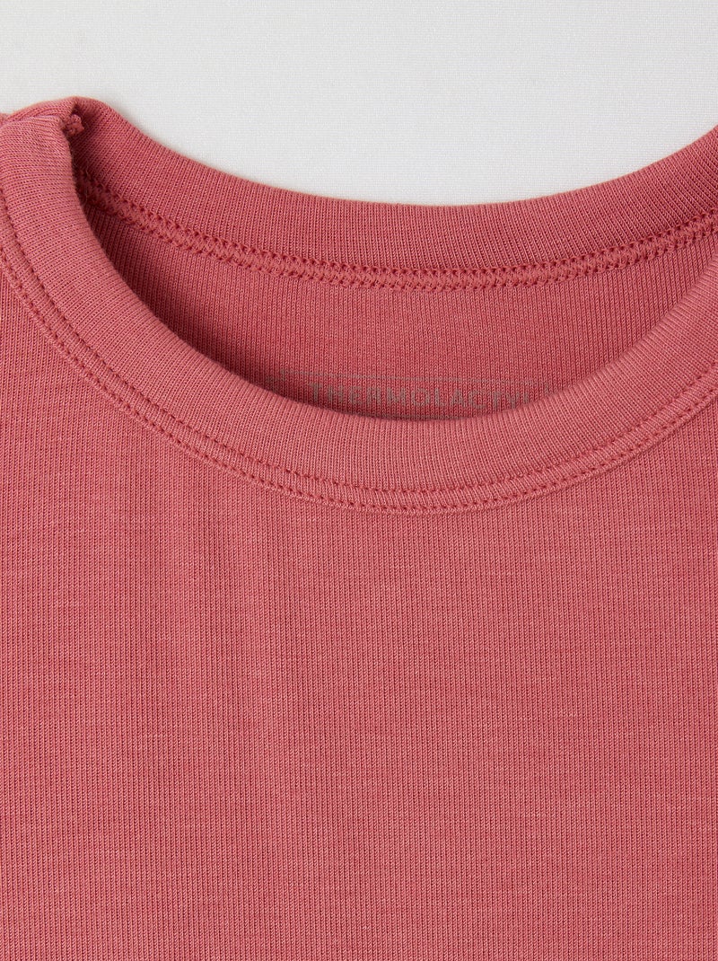 T-shirt manches longues mixte Thermolactyl Sensitive thermique - Damart Corail - Kiabi