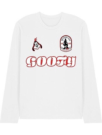 T-shirt manches longues motif dingo motif/style ballon de foot - disney (dingo)