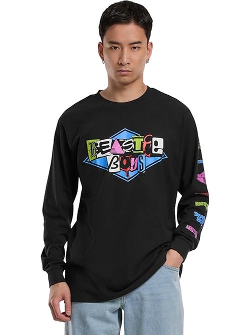T-shirt manches longues motif/style beastie boys - mister tee - Kiabi T-shirt manches longues motif/style beastie boys - mister tee - Kiabi