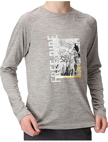 T-shirt manches longues motif/style cyclisme burnlee - regatta