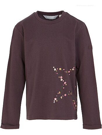 T-shirt manches longues motif/style étoile wenbie - regatta