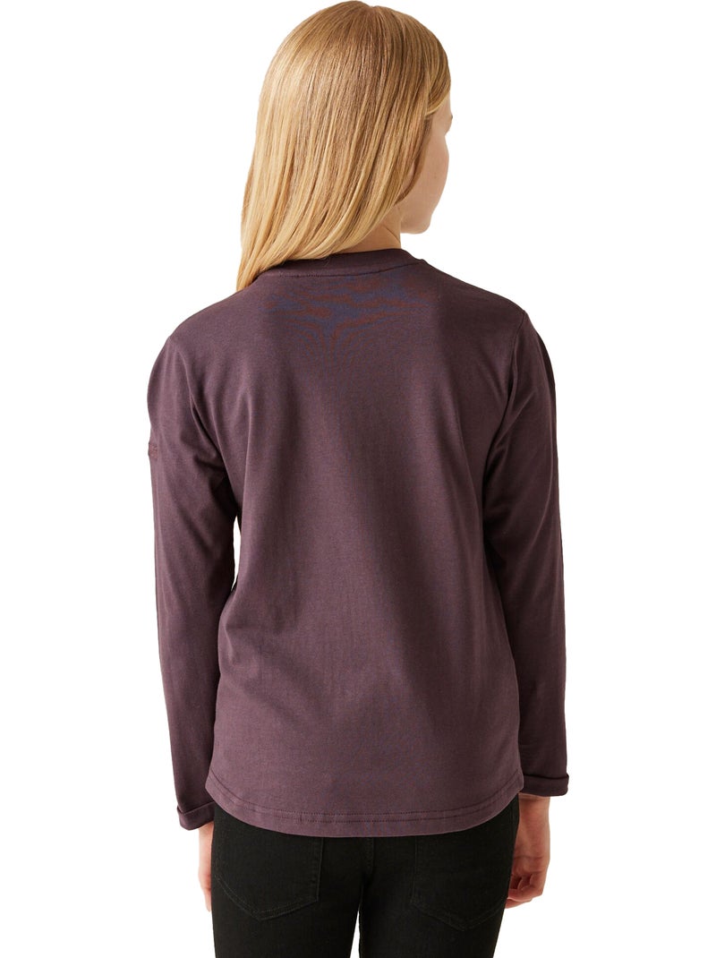 T-shirt manches longues motif/style étoile wenbie - regatta Violet prune - Kiabi