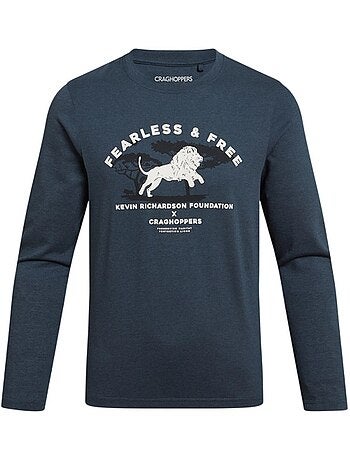 T-shirt manches longues motif/style lion cruz - craghoppers