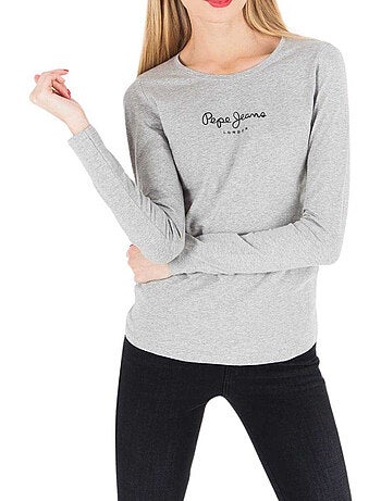 T-shirt manches longues motif/style logo - pepe jeans
