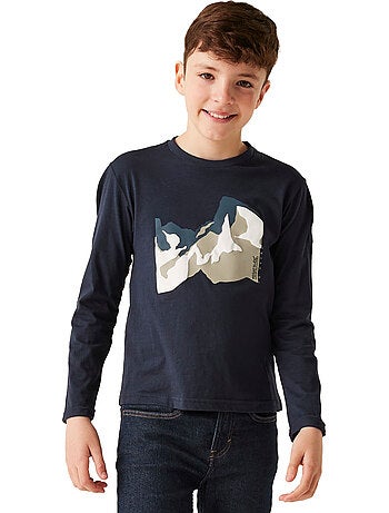 T-shirt manches longues motif/style montagne wenbie - regatta