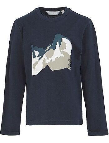 T-shirt manches longues motif/style montagne wenbie - regatta