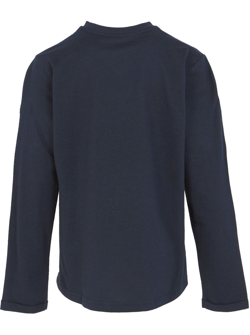 T-shirt manches longues motif/style montagne wenbie - regatta Bleu marine - Kiabi