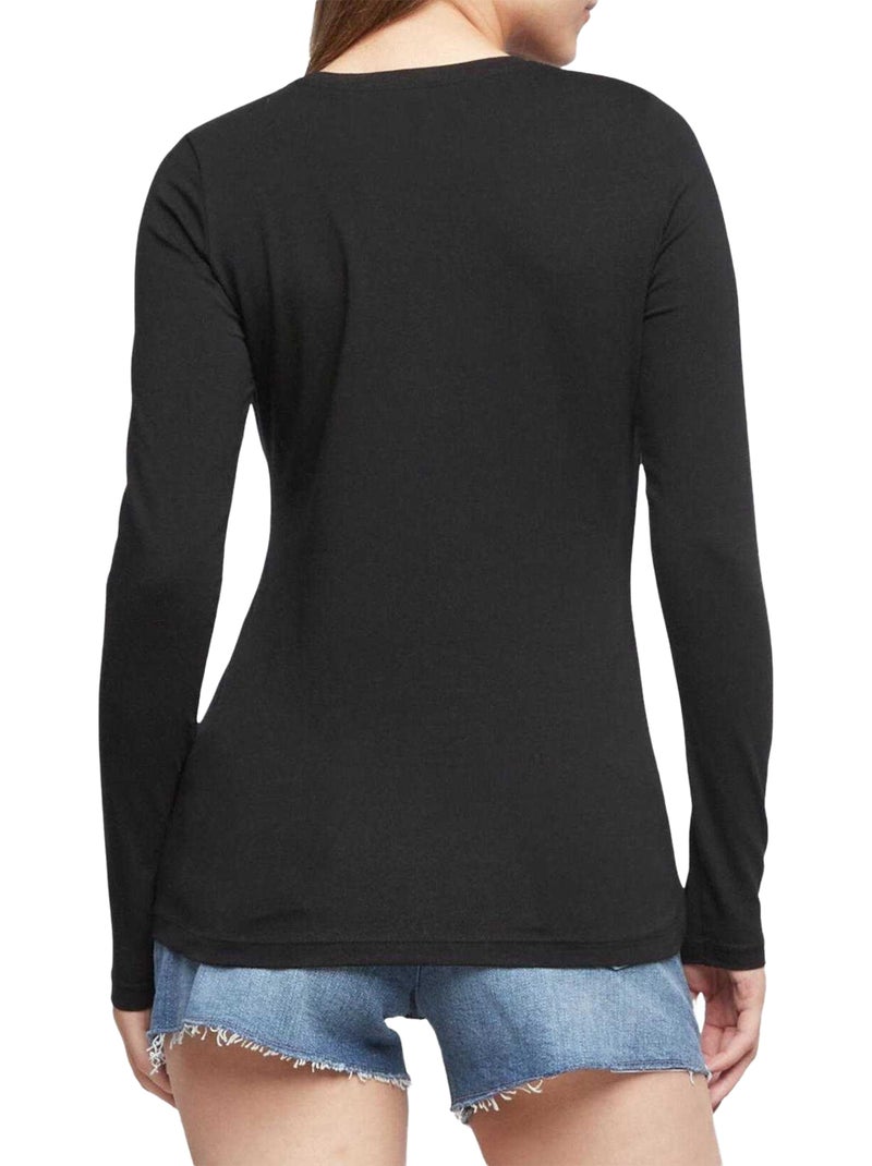 T-shirt manches longues new virginia - pepe jeans Noir - Kiabi
