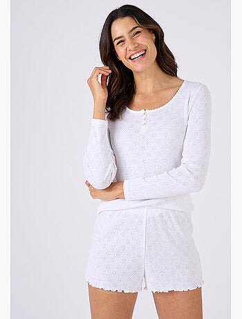 T-shirt manches longues petits coeurs - édition limitée - damart