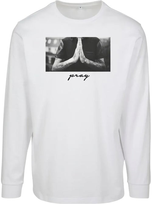 T-shirt manches longues pray - mister tee - Kiabi