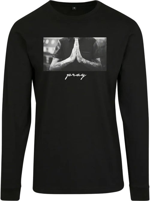 T-shirt manches longues pray - mister tee - Kiabi
