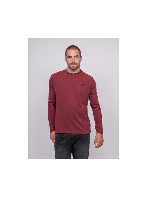 T-shirt manches longues pur coton JUSTONI - Kiabi