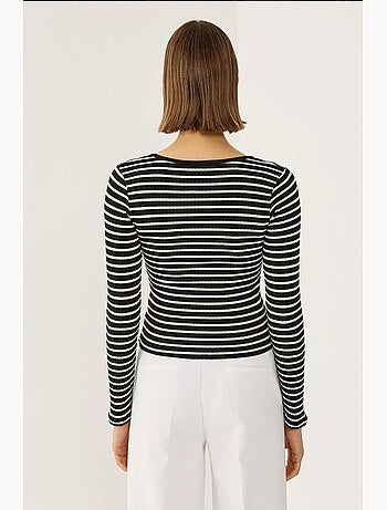 T-shirt manches longues rayé basique hiccup