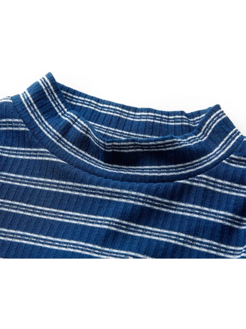 T-shirt manches longues rayé demi-col roulé droit - vidaxl - Kiabi T-shirt manches longues rayé demi-col roulé droit - vidaxl - Kiabi